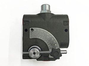 Proportion de la vanne de commande de débit